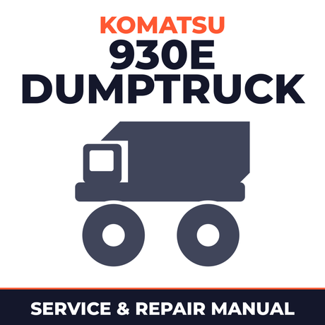 Komatsu 930E DumpTruck Workshop Service Repair Manual