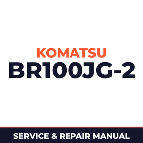 KOMATSU BR100JG-2 MOBILE CRUSHER Service Shop Repair Manual SN 1301 and UP