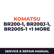 Komatsu BR200-1, BR200J-1, BR200J-1, BR200S-1 BR200R-1 Mobile Crusher Service & Repair Manual