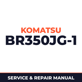 KOMATSU BR350JG-1 MOBILE CRUSHER Service Shop Repair Manual (SN 1005 and up)