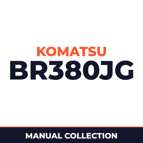 Komatsu BR380JG Mobile Crusher Manual Collection