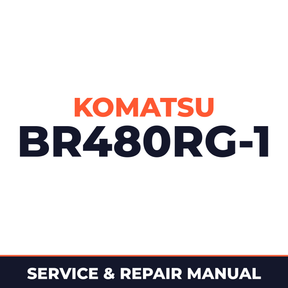 Komatsu BR480RG-1 Mobile Crusher BR480 Service Repair Shop Manual
