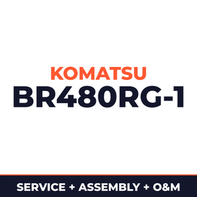 KOMATSU BR480RG-1 MOBILE CRUSHER Service Repair Manual + Field ASSEMBLY Manual + Operation & Maintenance Manual