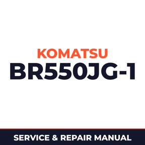 Komatsu BR550JG-1 Mobile Crusher BR550 Service Repair Shop Manual(1001 and up)