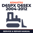 KOMATSU BULLDOZER GALEO D65PX 15 D65EX 15 Full Service & Repair Manual 2004-2012