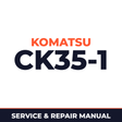 Komatsu CK35-1 loader serial A40001 onwards service manual