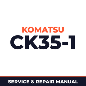 Komatsu CK35-1 loader serial A40001 onwards service manual