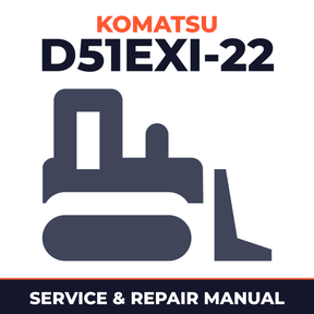 Komatsu Crawler Dozers D51EXi-22 sn: B13500 and up, D51PXi-22 sn:B13500 and up Workshop Service Manual