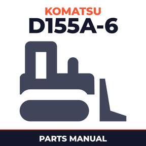 Komatsu D155A-6 Bulldozer Parts Catalogue Manual - SN 85001-85076