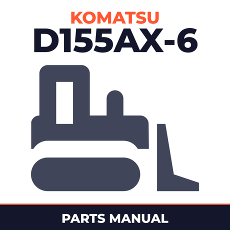 Komatsu D155AX-6 Dozer Bulldozer Parts Book