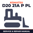 Komatsu D20,21A,P,PL Dozer Bulldozer Service Repair Manual