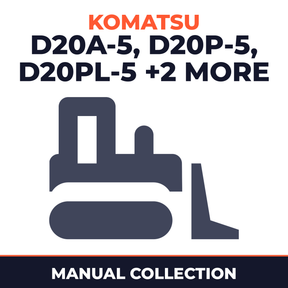 KOMATSU D20A-5, D20P-5, D20PL-5, D20PLL-5, D20P-5A BULLDOZER Operation & Maintenance Manual (S/N: 50001 and up, 50004 and up, 50 | Online Manuals by