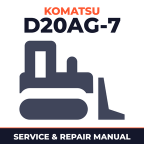 Komatsu D20AG-7 Bulldozer Workshop Service Repair Manual