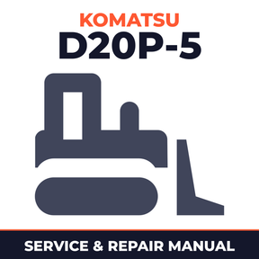 Komatsu D20P-5 Bulldozer Workshop Repair Service Manual