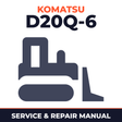 Komatsu D20Q-6 Bulldozer Full Service Repair Manual