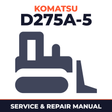 Komatsu D275A-5 Bulldozer Workshop Service Manual for Repair