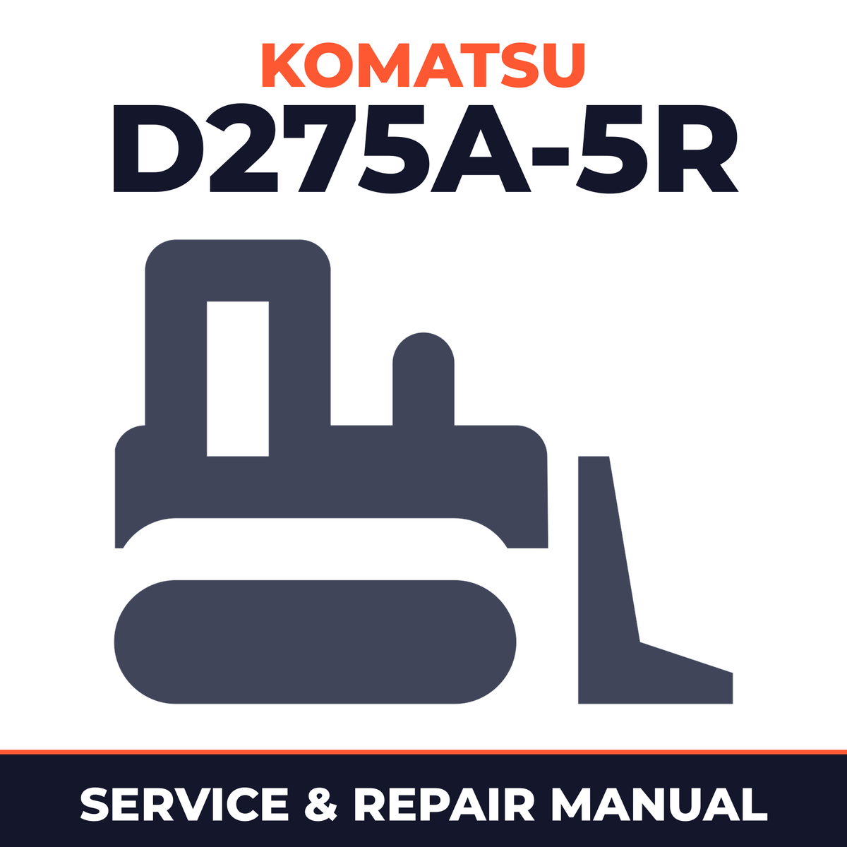 Komatsu D275A-5R Bulldozer Service Repair Workshop Manual (35001 and up)