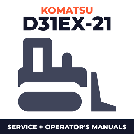KOMATSU D31EX-21 BULLDOZER Service & Operating Manual
