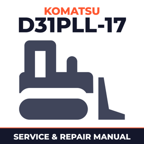 Komatsu D31PLL-17 Bulldozer Workshop Service Repair Manual