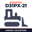 KOMATSU D31PX-21 BULLDOZER SN 50001-up Collection of 2 files