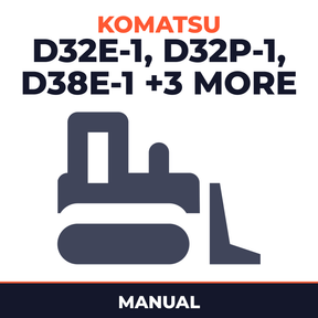 Komatsu D32E-1 D32P-1 D38E-1 D38P-1 D39E-1 D39P-1 Manual