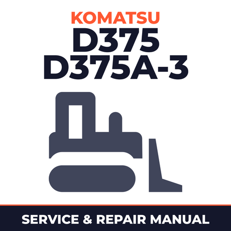 KOMATSU D375 D375A-3 Workshop Service Repair Manual