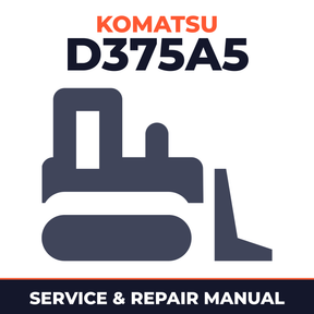 Komatsu D375A5 Dozer Bulldozer Complete Workshop Service Repair Manual