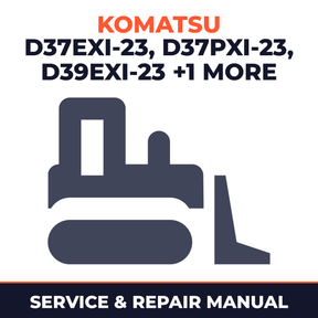 Komatsu D37EXI-23, D37PXI-23, D39EXI-23, D39PXI-23 Bulldozer Service Repair Shop Manual