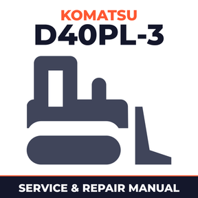 Komatsu D40PL-3 Bulldozer Workshop Repair Service Manual