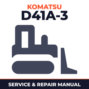 Komatsu D41A-3 Bulldozer Workshop Repair Service Manual