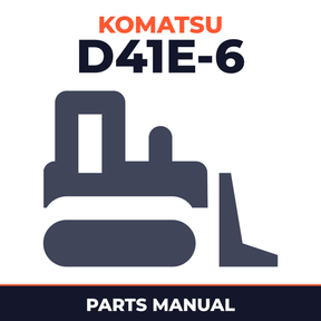 Komatsu D41E-6 Dozer Bulldozer Parts Book