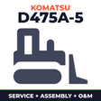 KOMATSU D475A-5 BULLDOZER Service Repair Manual + Field ASSEMBLY Manual + Operation & Maintenance Manual