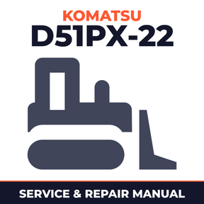 Komatsu D51PX-22 Dozer Crawler Workshop Service Manual