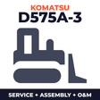 KOMATSU D575A-3 SUPER DOZER Service Repair Manual + Field ASSEMBLY Manual + Operation & Maintenance Manual