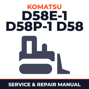 Komatsu D58E-1 D58P-1 D58 Dozer bulldozer Service Repair Shop Manual