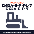 Komatsu D60A-E-P-PL-7 D65A-E-P-7 Workshop Service Manual