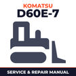 Komatsu D60E-7 Bulldozer Workshop Repair Service Manual