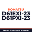 Komatsu D61EXi-23 D61PXi-23 Shop Service Repair Manual