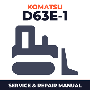 Komatsu D63E-1 Bulldozer Workshop Service Manual for Repair
