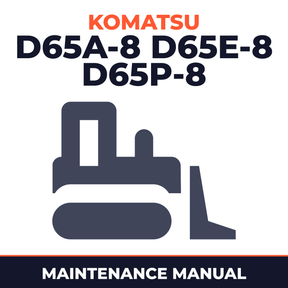 KOMATSU D65A-8 D65E-8 D65P-8 DOZER Maintenance Manual