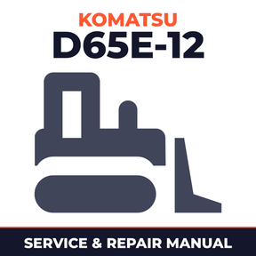 Komatsu D65E-12 Dozer Bulldozer Workshop Service Manual