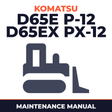 KOMATSU D65E,P-12 D65EX,PX-12 BULLDOZER Maintenance Manual