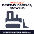 Komatsu D65EX-15 D65PX-15 D65WX-15 Dozer Bulldozer Service Repair Workshop Manual (SN: 67001 and up)