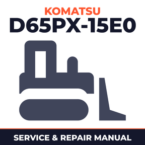 KOMATSU D65PX-15E0 BULLDOZER SN 69001 and up Shop Manual