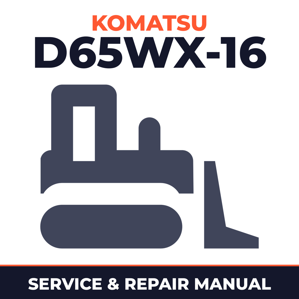 Komatsu D65WX-16 Bulldozer Workshop Repair Service Manual