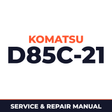 KOMATSU D85C-21 (For -50°C SPECIFICATION) PIPELAYER Service Repair Manual