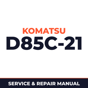 KOMATSU D85C-21 (For -50°C SPECIFICATION) PIPELAYER Service Repair Manual