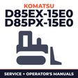 KOMATSU D85EX-15E0, D85PX-15E0 BULLDOZER Service Repair Manual + Operation & Maintenance Manual
