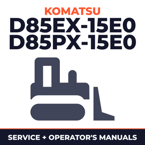KOMATSU D85EX-15E0, D85PX-15E0 BULLDOZER Service Repair Manual + Operation & Maintenance Manual