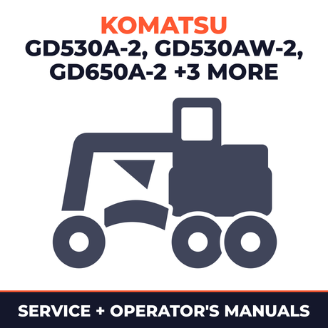 KOMATSU GD530A-2, GD530AW-2, GD650A-2, GD650AW-2, GD670A-2, GD670AW-2 MOTOR GRADER Service Repair Manual + Operation & MAINTENAN